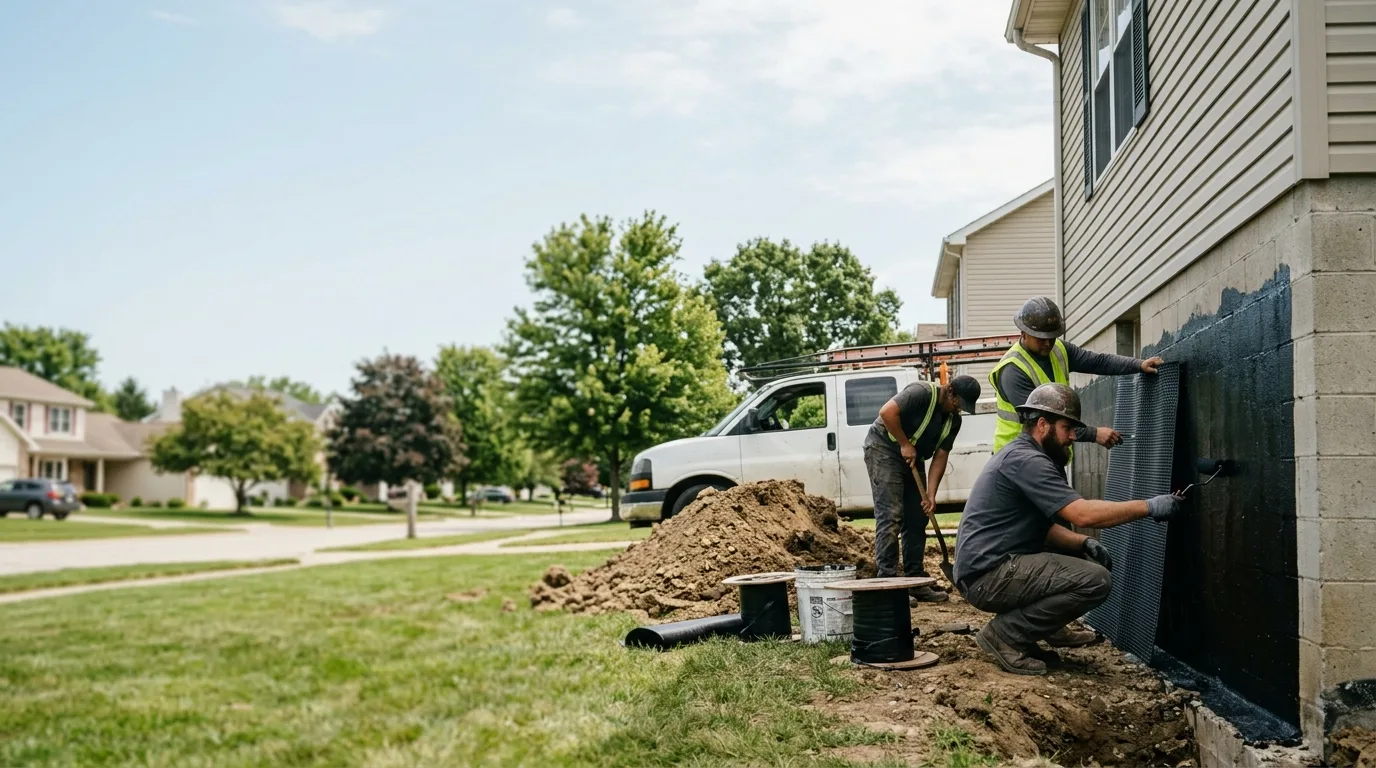 Basement Waterproofing in Walshville, IL near me